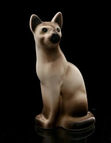 Статуэтка фарфоровая кошка тайка сиам 10см 3275862